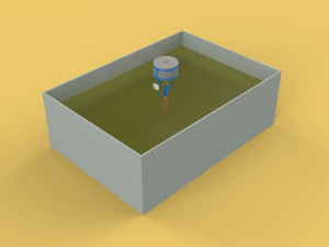 FISH FEEDER CENTRIFUGAL SPREADER ROTARY AUTOMATIC 3D Model
