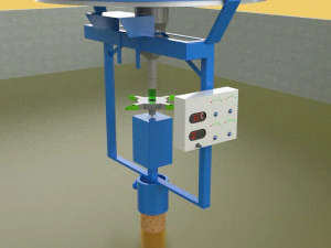 ALIMENTATION &Agrave; POISSON &Eacute;PANDEUR CENTRIFUGE ROTATIVE AUTOMATIQUE Modèle 3D