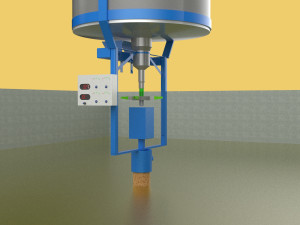 FISH FEEDER CENTRIFUGAL SPREADER ROTARY AUTOMATIC 3D Model