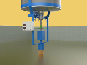 ALIMENTATION &Agrave; POISSON &Eacute;PANDEUR CENTRIFUGE ROTATIVE AUTOMATIQUE Modèle 3D