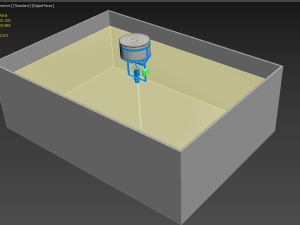 FISH FEEDER CENTRIFUGAL SPREADER ROTARY AUTOMATIC 3D Model