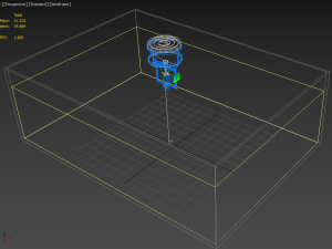 FISH FEEDER CENTRIFUGAL SPREADER ROTARY AUTOMATIC 3D Model