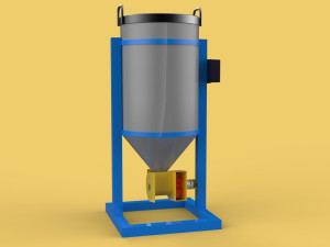DIRECTIONAL FISH FEEDER CENTRIFUGAL SPREADER ROTARY AUTOMATIC 3D Model