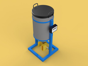 DIRECTIONAL FISH FEEDER CENTRIFUGAL SPREADER ROTARY AUTOMATIC 3D Model