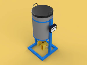 DIRECTIONAL FISH FEEDER CENTRIFUGAL SPREADER ROTARY AUTOMATIC 3D Model