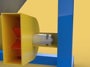 DIRECTIONAL FISH FEEDER CENTRIFUGAL SPREADER ROTARY AUTOMATIC 3D Model