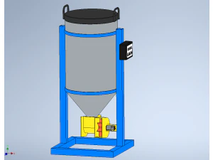 DIRECTIONAL FISH FEEDER CENTRIFUGAL SPREADER ROTARY AUTOMATIC 3D Model
