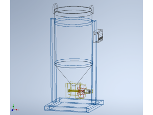 DIRECTIONAL FISH FEEDER CENTRIFUGAL SPREADER ROTARY AUTOMATIC 3D Model
