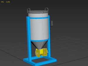 DIRECTIONAL FISH FEEDER CENTRIFUGAL SPREADER ROTARY AUTOMATIC 3D Model