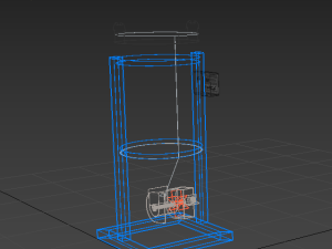 DIRECTIONAL FISH FEEDER CENTRIFUGAL SPREADER ROTARY AUTOMATIC 3D Model