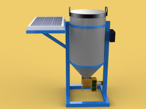 SOLAR CELL POWERED DIRECTIONAL FISH FEEDER CENTRIFUGAL SPREADER 3D Модель