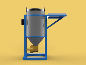 SOLAR CELL POWERED DIRECTIONAL FISH FEEDER CENTRIFUGAL SPREADER 3D Модель