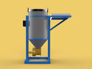 SOLAR CELL POWERED DIRECTIONAL FISH FEEDER CENTRIFUGAL SPREADER 3D Model
