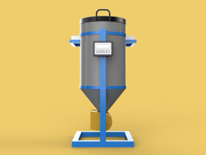 SOLAR CELL POWERED DIRECTIONAL FISH FEEDER CENTRIFUGAL SPREADER 3D Модель