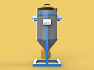 SOLAR CELL POWERED DIRECTIONAL FISH FEEDER CENTRIFUGAL SPREADER 3D Model
