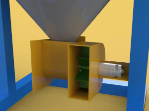 SOLAR CELL POWERED DIRECTIONAL FISH FEEDER CENTRIFUGAL SPREADER 3D Model