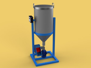 DUAL DIRECTIONAL FISH FEEDER CENTRIFUGAL SPREADER ROTARY AUTOMATIC 3D 模型