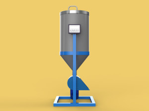 DUAL DIRECTIONAL FISH FEEDER CENTRIFUGAL SPREADER ROTARY AUTOMATIC 3D Model