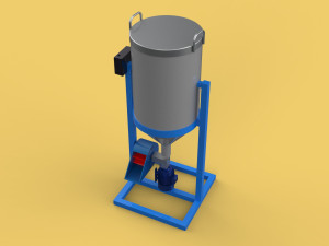 DUAL DIRECTIONAL FISH FEEDER CENTRIFUGAL SPREADER ROTARY AUTOMATIC 3D Model