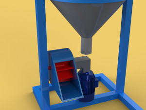 DUAL DIRECTIONAL FISH FEEDER CENTRIFUGAL SPREADER ROTARY AUTOMATIC 3D Model