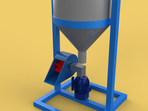 DUAL DIRECTIONAL FISH FEEDER CENTRIFUGAL SPREADER ROTARY AUTOMATIC 3D Model