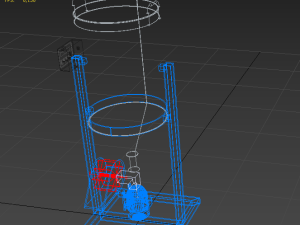 DUAL DIRECTIONAL FISH FEEDER CENTRIFUGAL SPREADER ROTARY AUTOMATIC 3D Model