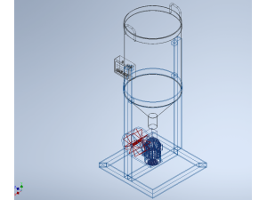 DUAL DIRECTIONAL FISH FEEDER CENTRIFUGAL SPREADER ROTARY AUTOMATIC 3D Model