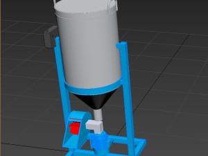 DUAL DIRECTIONAL FISH FEEDER CENTRIFUGAL SPREADER ROTARY AUTOMATIC 3D Model
