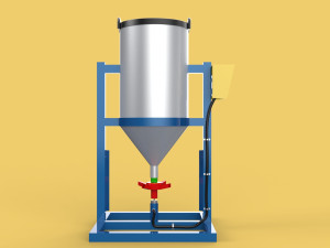 AUTOMATIC FISH FEEDER CENTRIFUGAL SPREADER ROTARY Modèle 3D