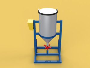 AUTOMATIC FISH FEEDER CENTRIFUGAL SPREADER ROTARY Modèle 3D