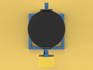 AUTOMATIC FISH FEEDER CENTRIFUGAL SPREADER ROTARY Modèle 3D