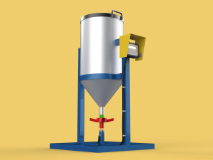 AUTOMATIC FISH FEEDER CENTRIFUGAL SPREADER ROTARY Modèle 3D