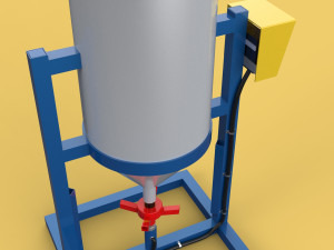 AUTOMATIC FISH FEEDER CENTRIFUGAL SPREADER ROTARY Modèle 3D