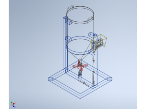 AUTOMATIC FISH FEEDER CENTRIFUGAL SPREADER ROTARY Modèle 3D