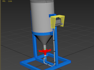AUTOMATIC FISH FEEDER CENTRIFUGAL SPREADER ROTARY Modèle 3D