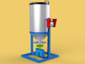 AUTOMATIC FISH FEEDER ROTARY SPREADER CENTRIFUGAL 3D Model