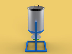 AUTOMATIC FISH FEEDER ROTARY SPREADER CENTRIFUGAL 3D Model