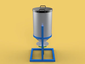 АВТОМАТИЧЕСКАЯ КОРМИТЕЛЬКА ДЛЯ РЫБЫ РОТОРНЫЙ РАЗБРАСЫВАТЕЛЬ ЦЕНТРОБЕЖНЫЙ 3D Модель