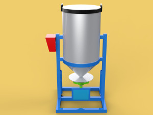 AUTOMATIC FISH FEEDER ROTARY SPREADER CENTRIFUGAL 3D Model