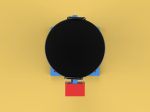AUTOMATIC FISH FEEDER ROTARY SPREADER CENTRIFUGAL 3D Model