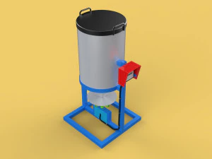 АВТОМАТИЧЕСКАЯ КОРМИТЕЛЬКА ДЛЯ РЫБЫ РОТОРНЫЙ РАЗБРАСЫВАТЕЛЬ ЦЕНТРОБЕЖНЫЙ 3D Модель