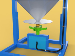 AUTOMATIC FISH FEEDER ROTARY SPREADER CENTRIFUGAL 3D Model