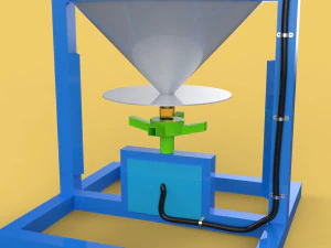 АВТОМАТИЧЕСКАЯ КОРМИТЕЛЬКА ДЛЯ РЫБЫ РОТОРНЫЙ РАЗБРАСЫВАТЕЛЬ ЦЕНТРОБЕЖНЫЙ 3D Модель