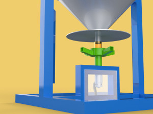 AUTOMATIC FISH FEEDER ROTARY SPREADER CENTRIFUGAL 3D Model