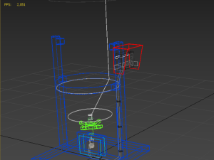 AUTOMATIC FISH FEEDER ROTARY SPREADER CENTRIFUGAL 3D Model