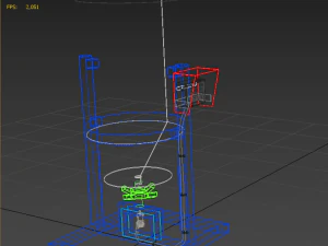 АВТОМАТИЧЕСКАЯ КОРМИТЕЛЬКА ДЛЯ РЫБЫ РОТОРНЫЙ РАЗБРАСЫВАТЕЛЬ ЦЕНТРОБЕЖНЫЙ 3D Модель