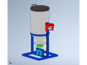 AUTOMATIC FISH FEEDER ROTARY SPREADER CENTRIFUGAL 3D Model