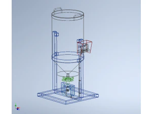 АВТОМАТИЧЕСКАЯ КОРМИТЕЛЬКА ДЛЯ РЫБЫ РОТОРНЫЙ РАЗБРАСЫВАТЕЛЬ ЦЕНТРОБЕЖНЫЙ 3D Модель