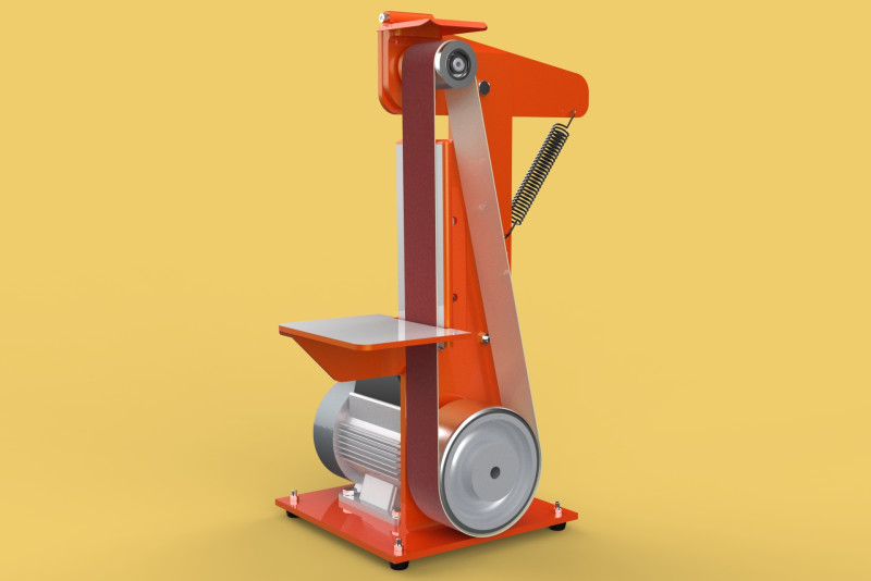 BELT SANDER GRINDER ABRASIVE POLISHER EDGES SHARPENER 3D 모델 .c4d .max .obj .3ds .fbx .stl .blend 