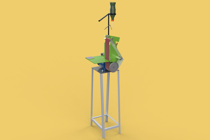 BELT GRINDER ABRASIVE SANDER POLISHER EDGES SHARPENER 3D मॉडल .c4d .max .obj .3ds .fbx .stl .blend 